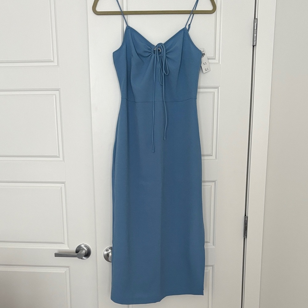 Abercrombie & Fitch Blue Midi Dress